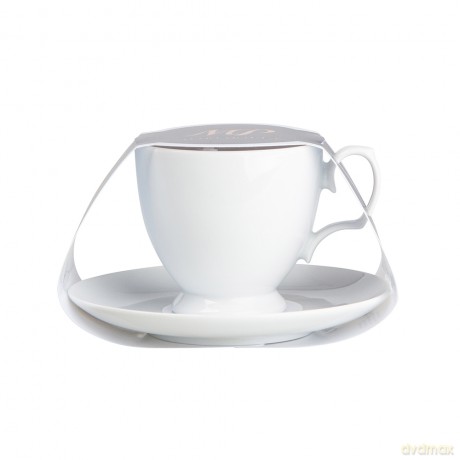 Mariapaula Klasyka Biała Filiżanka 220ml/Spodek 15cm w Opasce