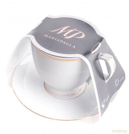 Mariapaula Klasyka Złota Linia Filiżanka Cappuccino 350ml /Spodek 17cm w Opasce