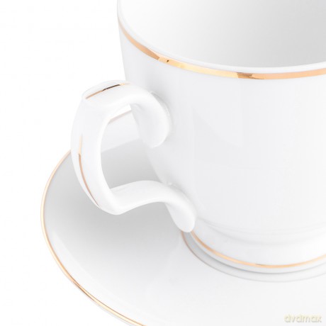 Mariapaula Klasyka Złota Linia Filiżanka Cappuccino 350ml I Spodek 17cm Gift Box