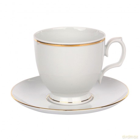 Mariapaula Klasyka Złota Linia Filiżanka Cappuccino 350ml I Spodek 17cm Gift Box