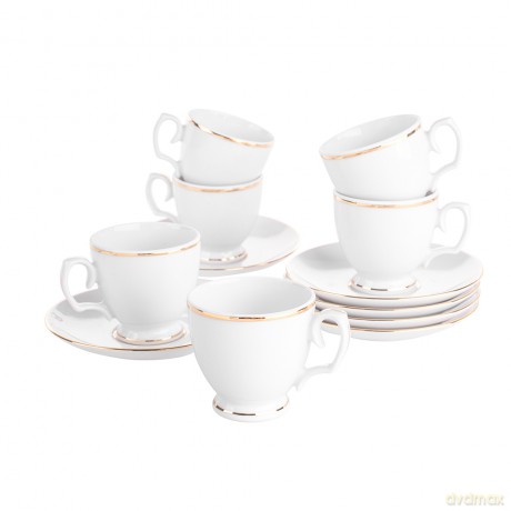 Mariapaula Klasyka Złota Linia Zestaw Do Espresso 100ml/12cm 6/12 (L02)