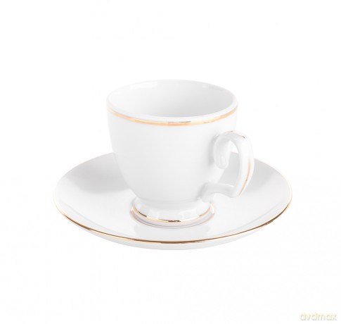 Mariapaula Klasyka Złota Linia Zestaw Do Espresso 100ml/12cm 6/12 (L02)
