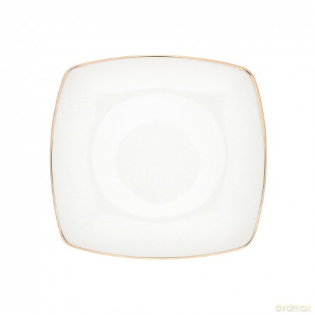 Mariapaula Moderna Kwadratowa Gold Talerz Deserowy 18cm