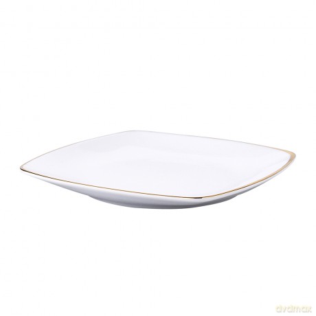 Mariapaula Moderna Kwadratowa Gold Talerz Deserowy 18cm