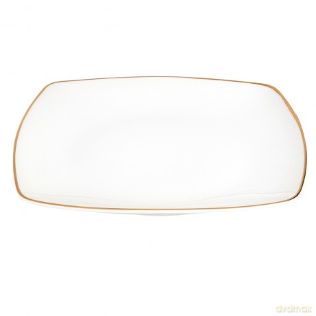 Mariapaula Moderna Kwadratowa Gold Talerz Płytki 25cm