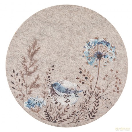 Mata Filcowa Okragła Śr. 38 cm Dek. Serenity