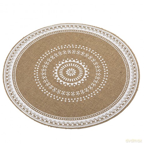 Mata Naturalna Jutowa Śr. 38 cm Dek. Mandala
