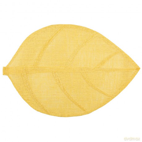 Mata Naturalna Liść 33x48 cm Żółta