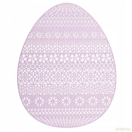Mata Pvc Jajko 32x40 cm Fioletowa