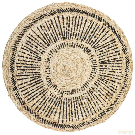 Mata Stołowa Naturalna Śr. 38 cm Dek. Sun