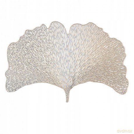 Mata Stołowa Pvc 44x30 cm Dek. Kwiat, Złota