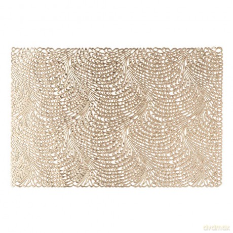 Mata Stołowa Pvc 45x30 cm Dek. Fale Złota