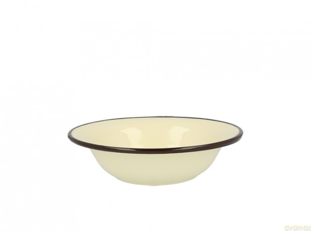 Miska Emaliowana 0,95l Śr.20cm Wys.5,3cm Krem