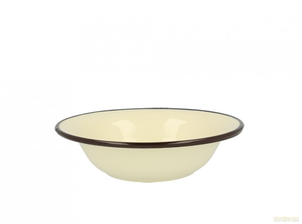 Miska Emaliowana 2,55l Śr.28cm Wys.8cm Krem