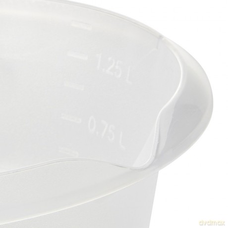 Miska Okrągła 20cm 1,5l z Wylewką Transparent (10551)