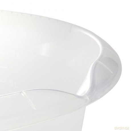 Miska Okrągła 36cm 9l z Wylewką Transparent (10555)