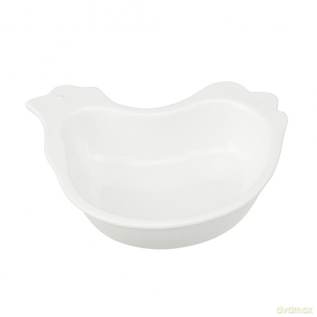Naczynie Kurka 14x11x3 cm Porcelana Kremowa