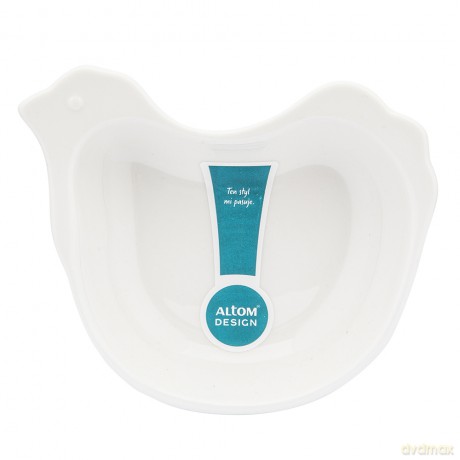 Naczynie Kurka 14x11x3 cm Porcelana Kremowa