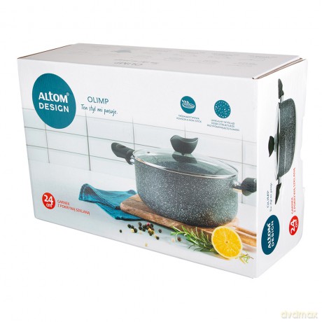 Olimp Garnek 24cm z Pokrywką 4,6l.