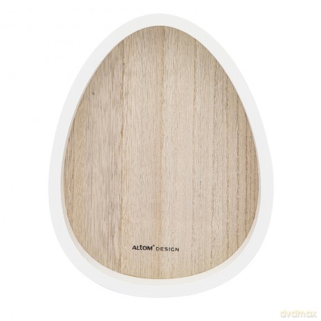 Patera Dekoracyjna Drewniana Jajko 15,5x19,5 cm