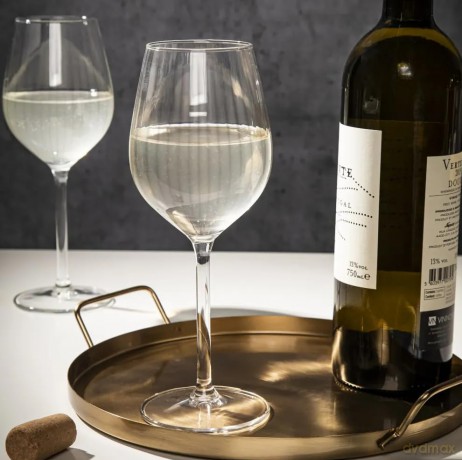 Plisse Kpl.4 Kieliszków Wino 380ml
