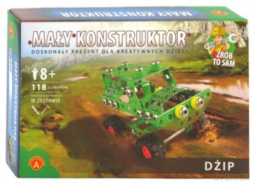 Mały konstruktor - Dżip [ZABAWKA]