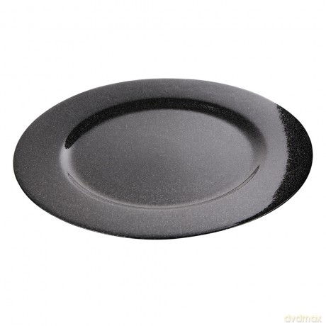Podkładka Pod Talerz z Brokatem Śr. 33 cm Czarna