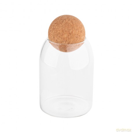 Pojemnik Borosilikat 450ml z Korkowym Zamknięciem