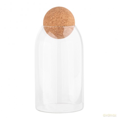 Pojemnik Borosilikat 750ml z Korkowym Zamknięciem
