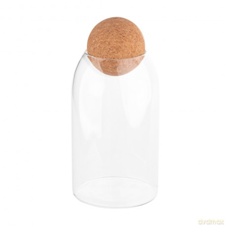 Pojemnik Borosilikat 750ml z Korkowym Zamknięciem