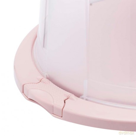 Pojemnik Na Ciasto Okrągły 33,5x38x17cm Nordic Pink (10776)