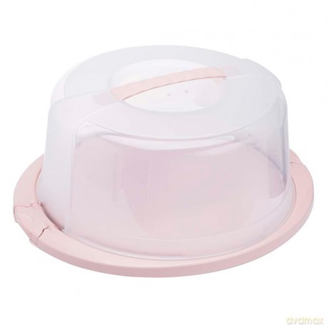 Pojemnik Na Ciasto Okrągły 33,5x38x17cm Nordic Pink (10776)