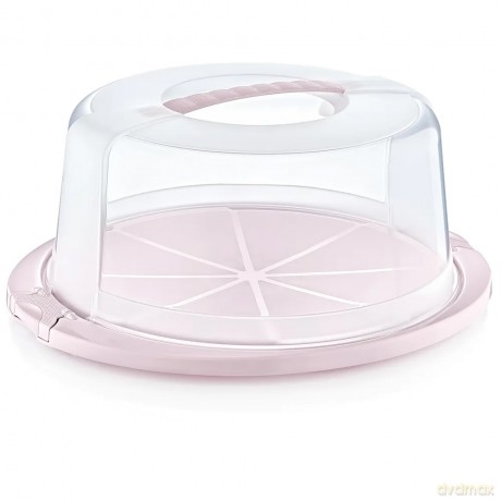 Pojemnik Na Ciasto Okrągły 33,5x38x17cm Nordic Pink (10776)