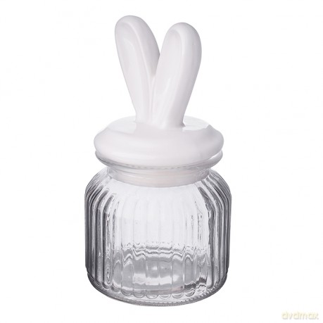 Pojemnik Relief 650ml z Ceramiczna Pokrywką Uszy