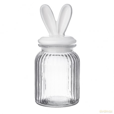 Pojemnik Relief 900ml z Ceramiczna Pokrywką Uszy
