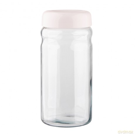 Pojemnik Szklany z Plastikową Pokrywką 1,8l Krem