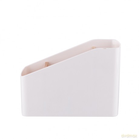 Pojemnik z 4 Przegródkami Plastik + Bambus 9x18x13 cm (Łazienka)