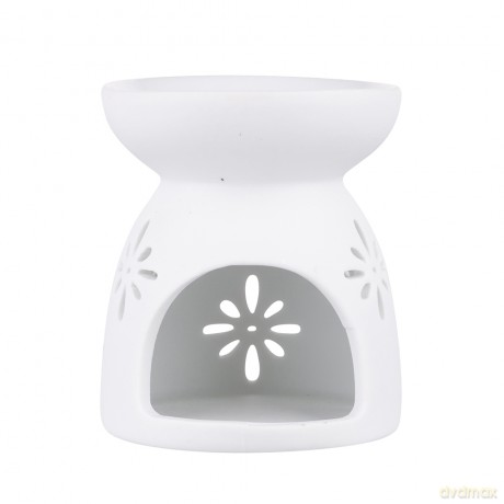 Porcelanowy Kominek Zapachowy Dek. Kwiat 7,5x7,5x9 cm