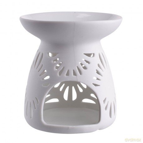 Porcelanowy Kominek Zapachowy Dek. Paski 11x11x11,5 cm
