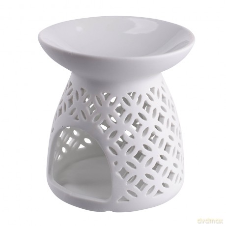 Porcelanowy Kominek Zapachowy Dek. Romby 11x11x11,5 cm