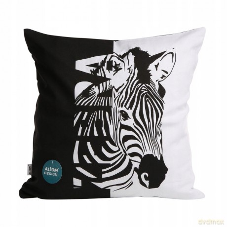 Poszewka Dekoracyjna 40x40 cm Dzikie Zwierzęta Dek. Zebra