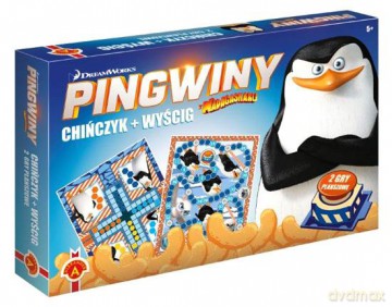 Pingwiny z Madagaskaru - Chińczyk + Wyścig [GRA]
