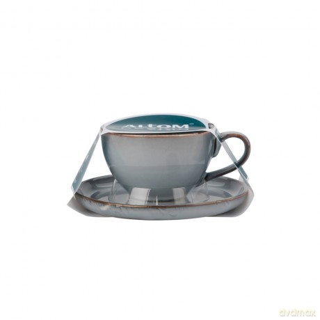 Reactive Blue Filiżanka 220 Ml Ze Spodkiem 15 cm Nbc w Opasce