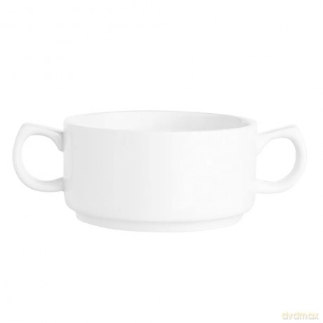 Regular Bulionówka z Uszami 280 Ml Porcelana Kremowa