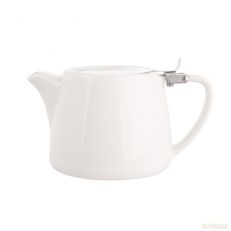 Regular Czajnik z Zaparzaczem 550 Ml Porcelana Kremowa w Opasce