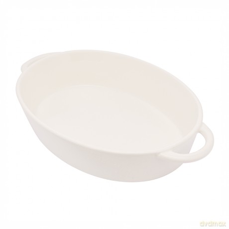 Regular Naczynie Owalne Do Zapiekania 31 X 19 X 5,5 cm 1,3 L Porcelana Kremowa