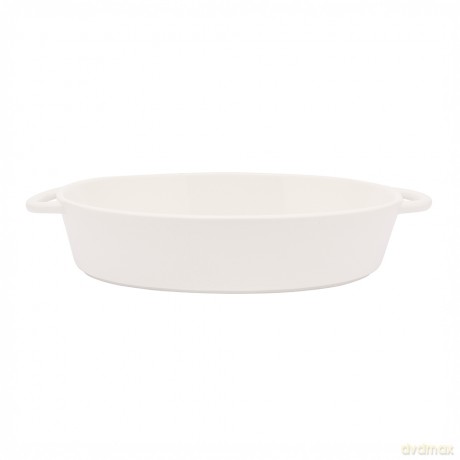 Regular Naczynie Owalne Do Zapiekania 31 X 19 X 5,5 cm 1,3 L Porcelana Kremowa