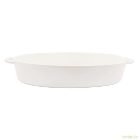 Regular Naczynie Owalne Do Zapiekania 38,5x23x7 cm 2,3 L Porcelana Kremowa