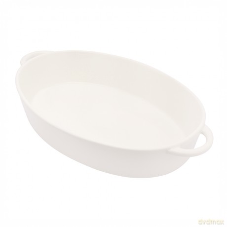 Regular Naczynie Owalne Do Zapiekania 38,5x23x7 cm 2,3 L Porcelana Kremowa