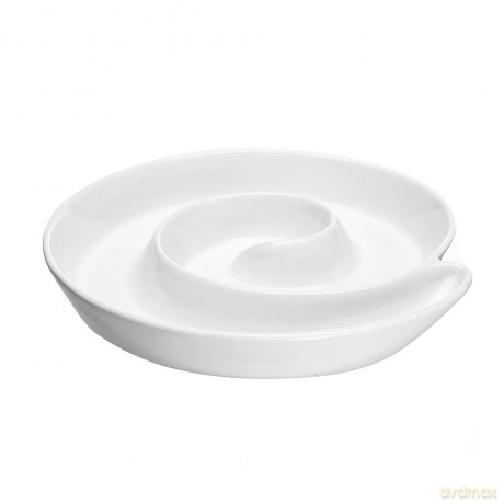 Regular Naczynie Ślimak 20 cm Porcelana Kremowa